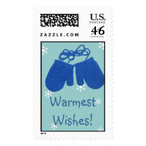 Warm Wishes Mitten Stamp