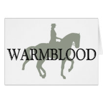 WARMBLOOD with Dressage Horse & Rider cards