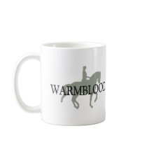 WARMBLOOD with Dressage Horse & Rider mugs