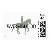 WARMBLOOD with Dressage Horse & Rider postage by dogsandhorses WARMBLOOD with Dressage Horse & Rider postage