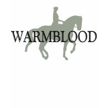 WARMBLOOD with Dressage Horse & Rider t-shirts