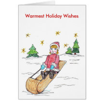 Warmest Holiday Wishes Christmas Card