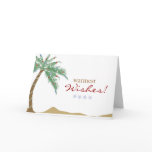 Warmest Holiday Wishes, palmtree Greeting Cards