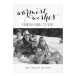 Warmest Wishes Holiday Photo Cards invitations