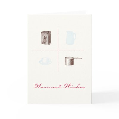 Warmest Wishes Hot Cocoa Holiday Card by ericar70