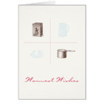 Warmest Wishes Hot Cocoa Holiday Card cards