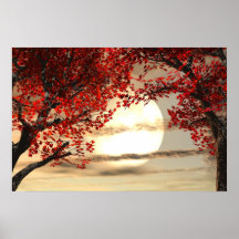 Warming and Peaceful Trees Poster