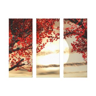 Warming and Peaceful Trees Wrapped Canvas wrappedcanvas
