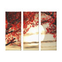Warming and Peaceful Trees Wrapped Canvas Canvas Print