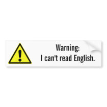 warning-04 bumper sticker