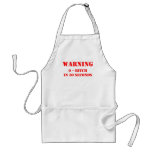 Warning 0 - Bitch In 30 Seconds Aprons