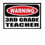 Warning 3RD GRADE TEACHER Women's Dark T-Shirt