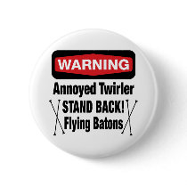 Warning Annoyed Twirler Red buttons by DanceTwirlObsessions Warning Annoyed Twirler Red buttons