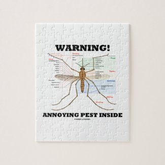 Warning! Annoying Pest Inside (Mosquito Anatomy) Puzzle