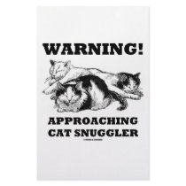 Warning! Approaching Cat Snuggler Stationery