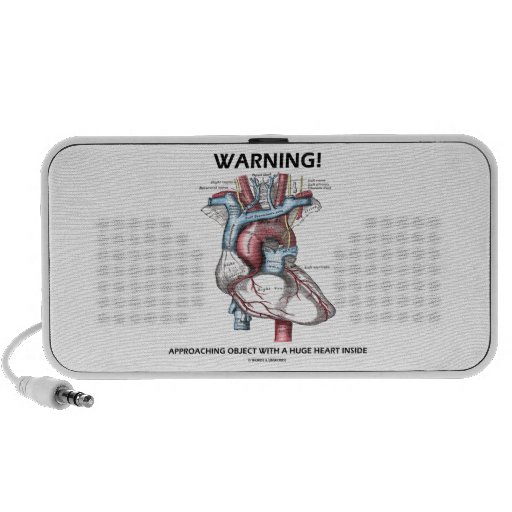 Warning! Approaching Object Huge Heart Inside Travel Speaker