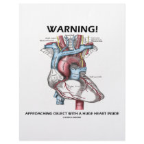 Warning! Approaching Object With Huge Heart Inside letterhead