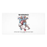 Warning! Approaching Object With Huge Heart Inside Photo Card