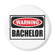 Warning BACHELOR Magnet