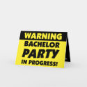 Warning Bachelor Party Invitation cards by bridalboutique Warning Bachelor Party Invitation cards