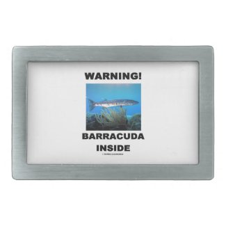 Warning! Barracuda Inside Belt Buckles