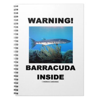 Warning! Barracuda Inside Notebooks