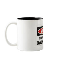 Warning Bass Player Mug