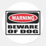 Warning BEWARE OF DOG Sticker