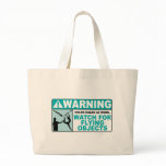 Warning- Beware of Flying Objects! Canvas Bags