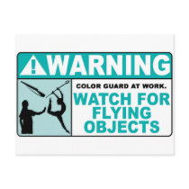 Warning- Beware of Flying Objects! postcards by missyoulovexo Warning- Beware of Flying Objects! postcards