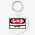 Warning BEWARE OF MY AUSTRALIAN CATTLE DOG Key Cha keychains