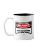 Warning BEWARE OF MY NOVA SCOTIA DUCK TOLLING RETR mugs