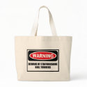 Warning BEWARE OF STAFFORDSHIRE BULL TERRIERS Bag