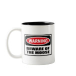 Warning BEWARE OF THE MOOSE Mug