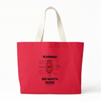 Warning! Big Mouth Inside (Oral Cavity Anatomy) bag