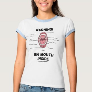 Warning! Big Mouth Inside (Oral Cavity Anatomy) shirt