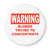 warning-blonde magnet
