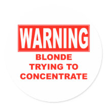 warning-blonde sticker