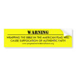 "Warning" Bumper Sticker