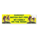 WARNING!! Bumper Sticker