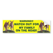 WARNING!! Bumper Sticker