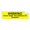 Warning!!! bumper stickers by nightmare7darkangel Warning!!! bumper stickers