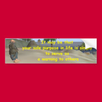 warning bumper stickers