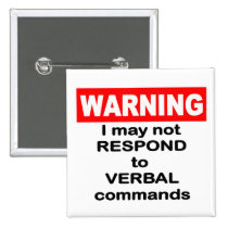 WARNING Button buttons