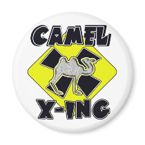 WARNING CAMEL CROSSING X-ING GIFTS FUNNY ZOO magnets by WildOnes WARNING CAMEL CROSSING X-ING GIFTS FUNNY ZOO magnets