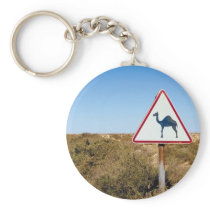 Warning Camels Ahead Key Chain