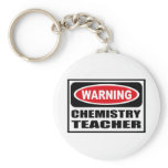 Warning CHEMISTRY TEACHER Key Chain