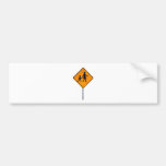 "Warning Children Crossing" - Australian Road Sign Bumper Stickers
