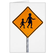 "Warning Children Crossing" - Australian Road Sign Cards