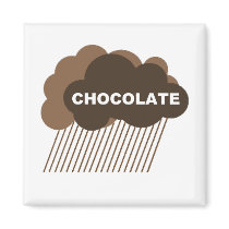 Warning: Chocolate Rain Refrigerator Magnet